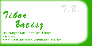 tibor batisz business card